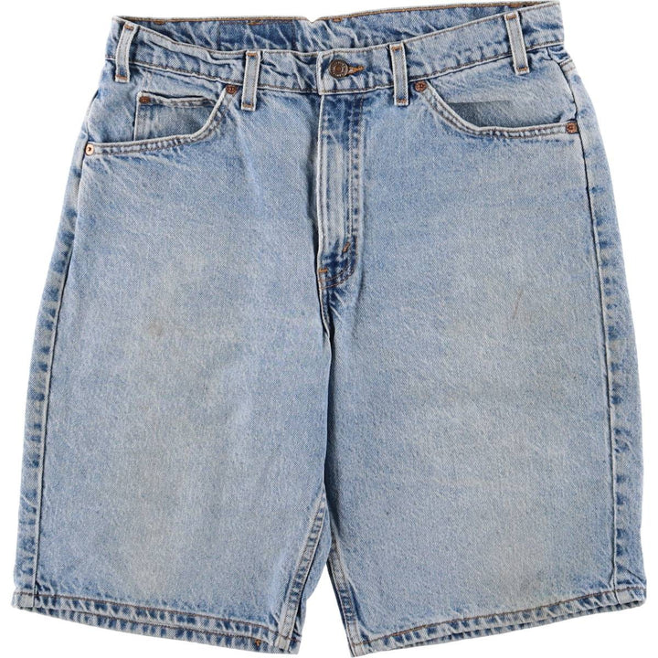 90'S Levi's 550 Relaxed Fit Orange Tab Denim Shorts, Half Pants, Jorts, Men's, W33, Vintage cotton blue type Vintage Second Hand