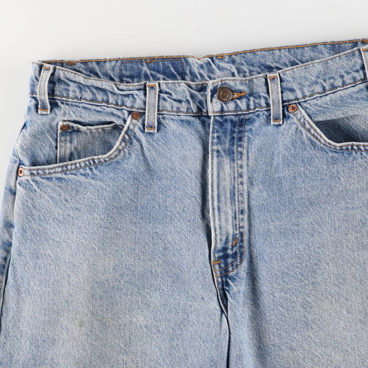 90'S Levi's 550 Relaxed Fit Orange Tab Denim Shorts, Half Pants, Jorts, Men's, W33, Vintage cotton blue type Vintage Second Hand