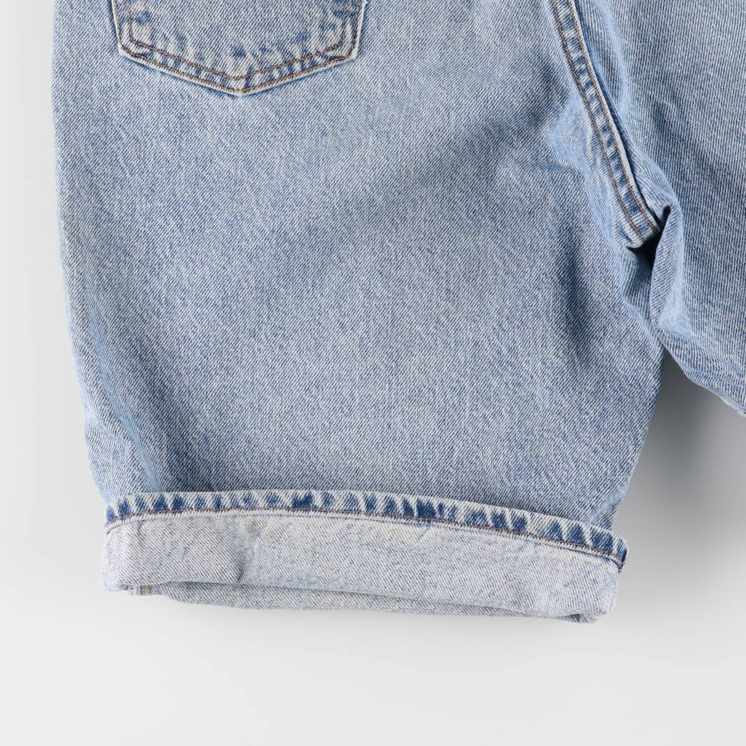 90'S Levi's 550 Relaxed Fit Orange Tab Denim Shorts, Half Pants, Jorts, Men's, W33, Vintage cotton blue type Vintage Second Hand