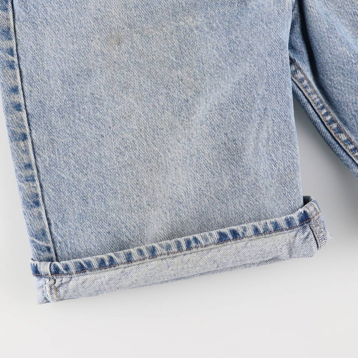 90'S Levi's 550 Relaxed Fit Orange Tab Denim Shorts, Half Pants, Jorts, Men's, W33, Vintage cotton blue type Vintage Second Hand