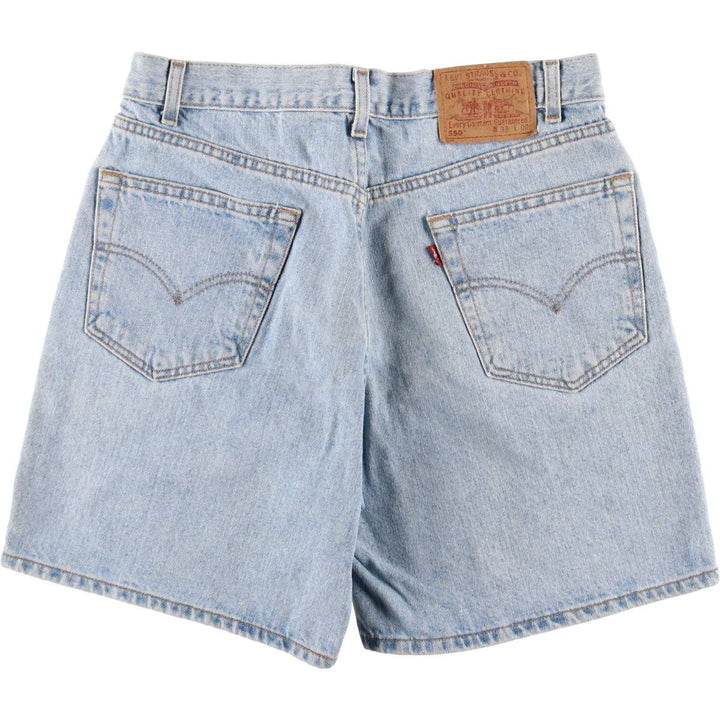 2000'S Levi's 550 Relaxed Fit Denim Shorts, Men's Size W32 cotton blue type Vintage Second Hand