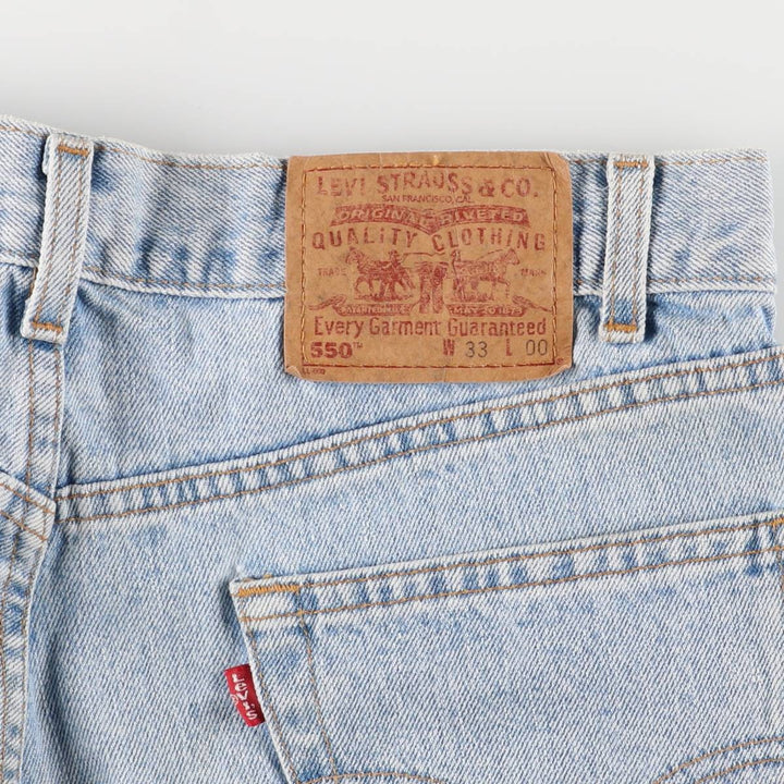 2000'S Levi's 550 Relaxed Fit Denim Shorts, Men's Size W32 cotton blue type Vintage Second Hand