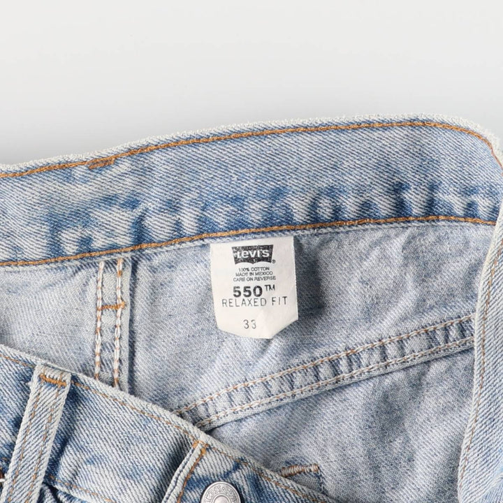 2000'S Levi's 550 Relaxed Fit Denim Shorts, Men's Size W32 cotton blue type Vintage Second Hand