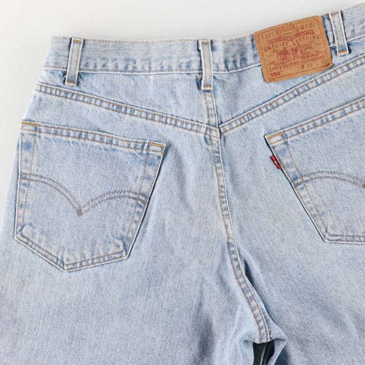 2000'S Levi's 550 Relaxed Fit Denim Shorts, Men's Size W32 cotton blue type Vintage Second Hand