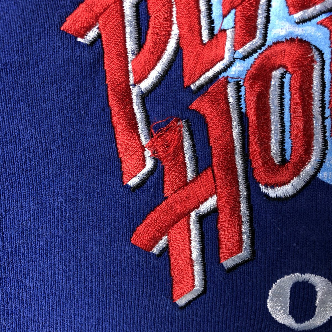 90'S Planet Hollywood Advertising Sweatshirt, Made in USA, Men's L, Vintage unclear blue type Vintage Second Hand