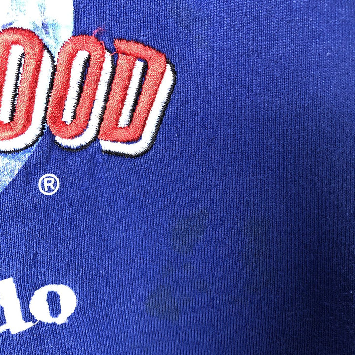90'S Planet Hollywood Advertising Sweatshirt, Made in USA, Men's L, Vintage unclear blue type Vintage Second Hand