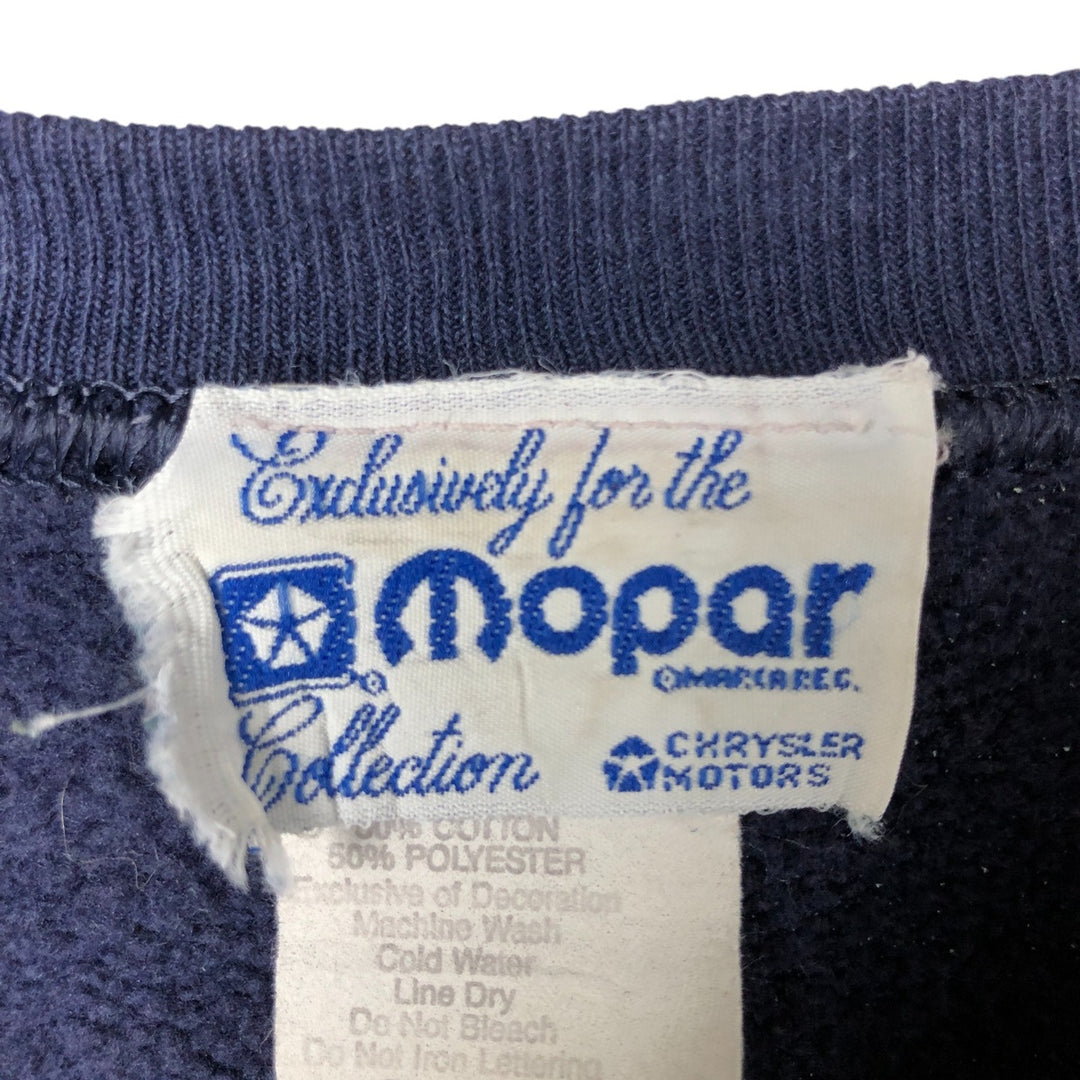 Vintage 1990'S Mopar Collection Jeep Advertising Sweatshirt, Men's Size L cotton navy blue type Vintage Second Hand