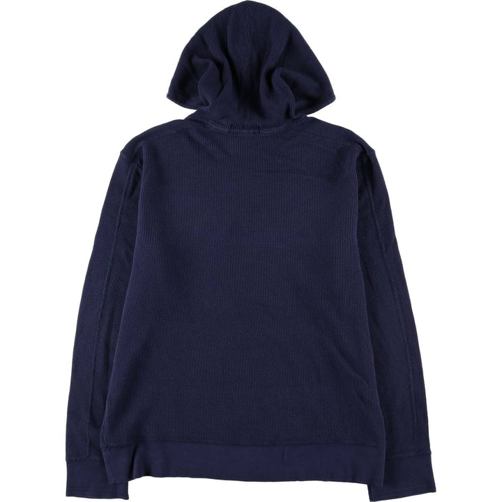 Ralph Lauren POLO by Ralph Lauren Hooded Thermal T-Shirt, Waffle, Men's XXL cotton navy blue type Vintage Second Hand