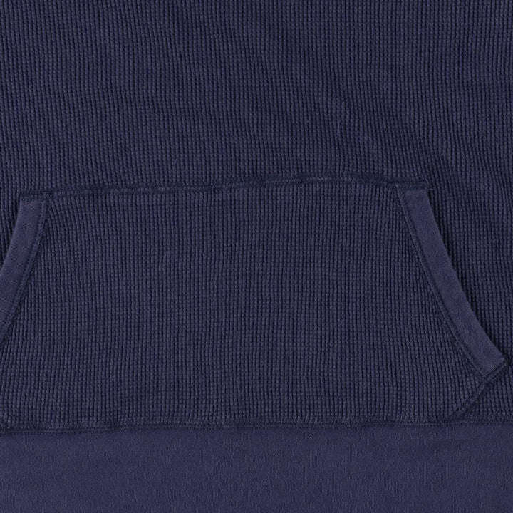 Ralph Lauren POLO by Ralph Lauren Hooded Thermal T-Shirt, Waffle, Men's XXL cotton navy blue type Vintage Second Hand