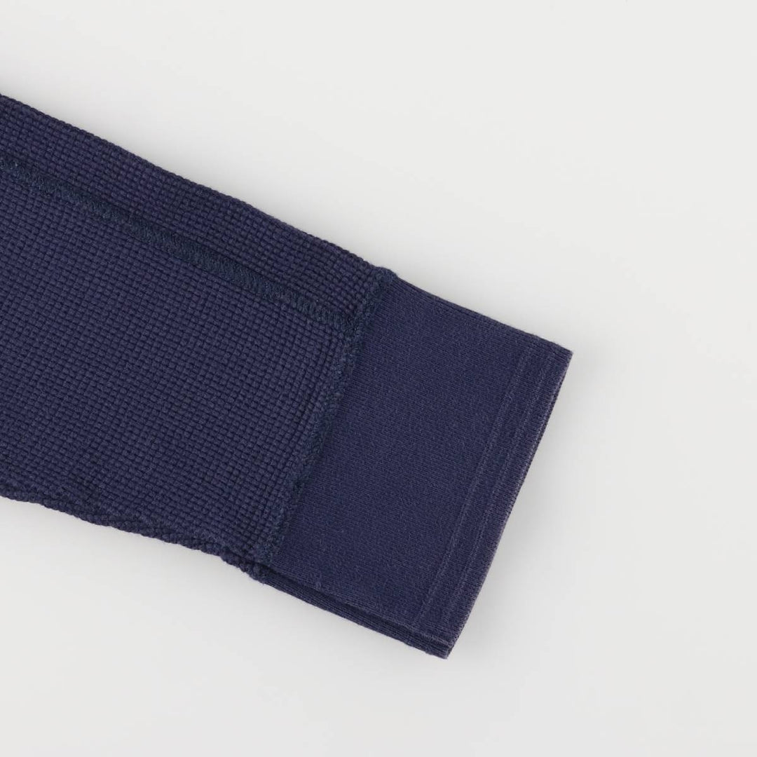 Ralph Lauren POLO by Ralph Lauren Hooded Thermal T-Shirt, Waffle, Men's XXL cotton navy blue type Vintage Second Hand