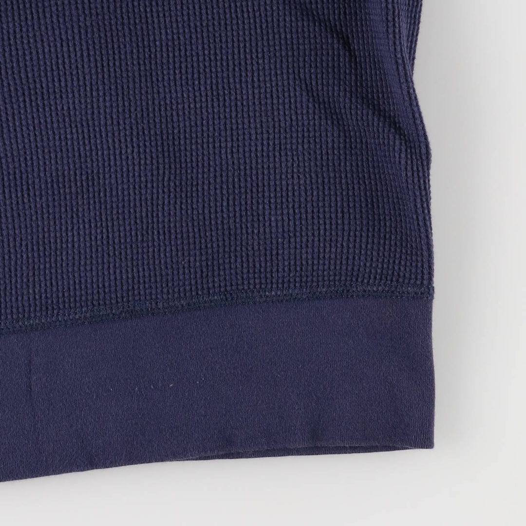 Ralph Lauren POLO by Ralph Lauren Hooded Thermal T-Shirt, Waffle, Men's XXL cotton navy blue type Vintage Second Hand