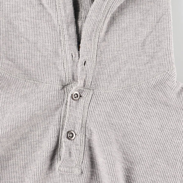 Ralph Lauren hooded thermal long t-shirt, size L, men's cotton gray type Vintage Second Hand