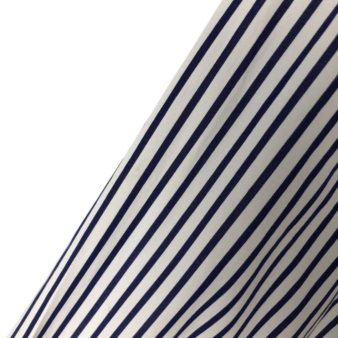 Ralph Lauren long sleeve button down striped shirt, men's size M cotton white type Vintage Second Hand