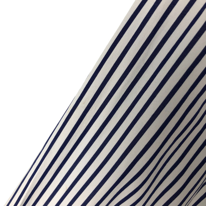 Ralph Lauren long sleeve button down striped shirt, men's size M cotton white type Vintage Second Hand