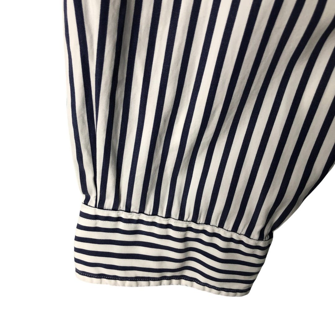 Ralph Lauren CUSTOM FIT long sleeve button down striped shirt men's XL size cotton white type Vintage Second Hand