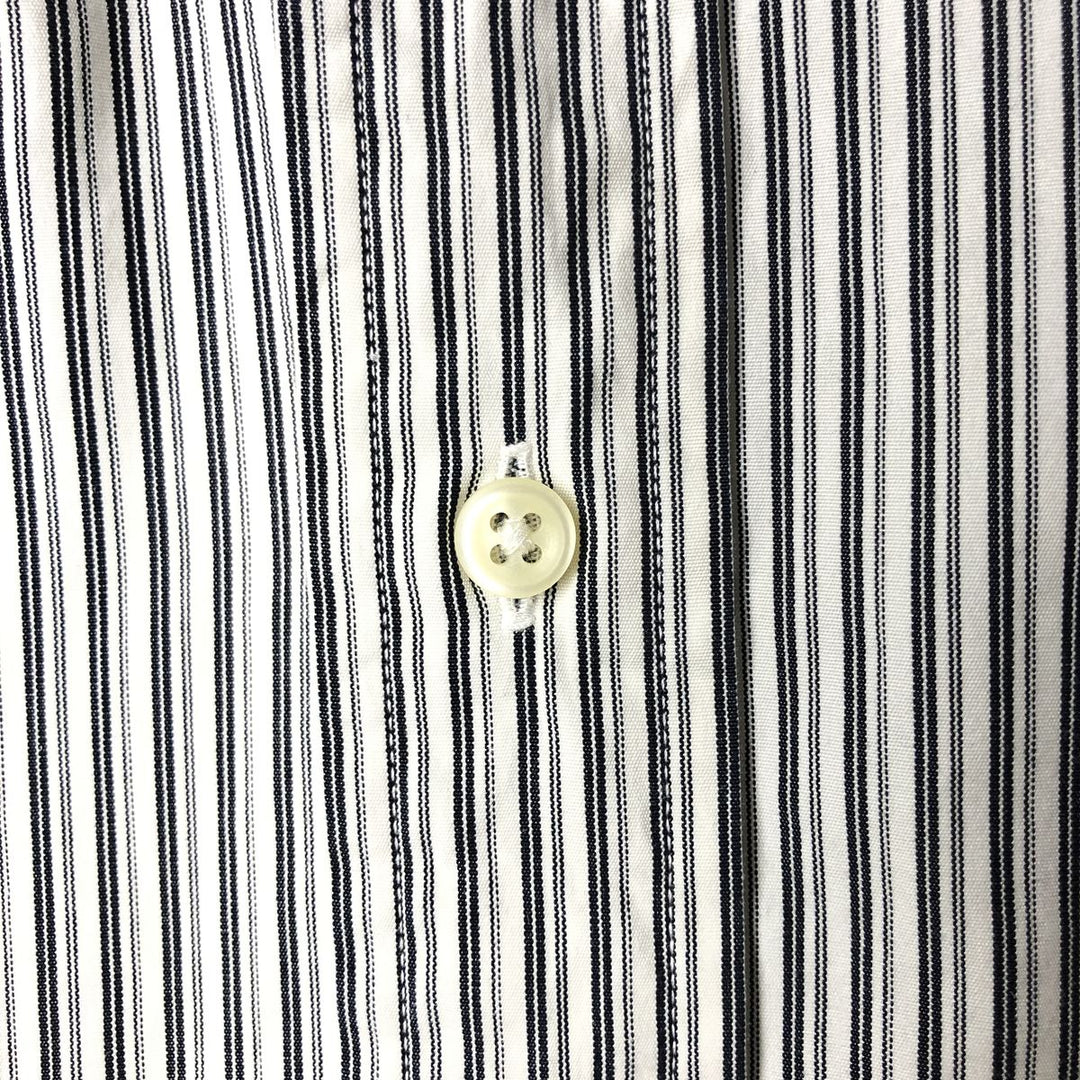 Ralph Lauren Classic Fit Long Sleeve Button Down Striped Shirt Men's XL cotton white type Vintage Second Hand