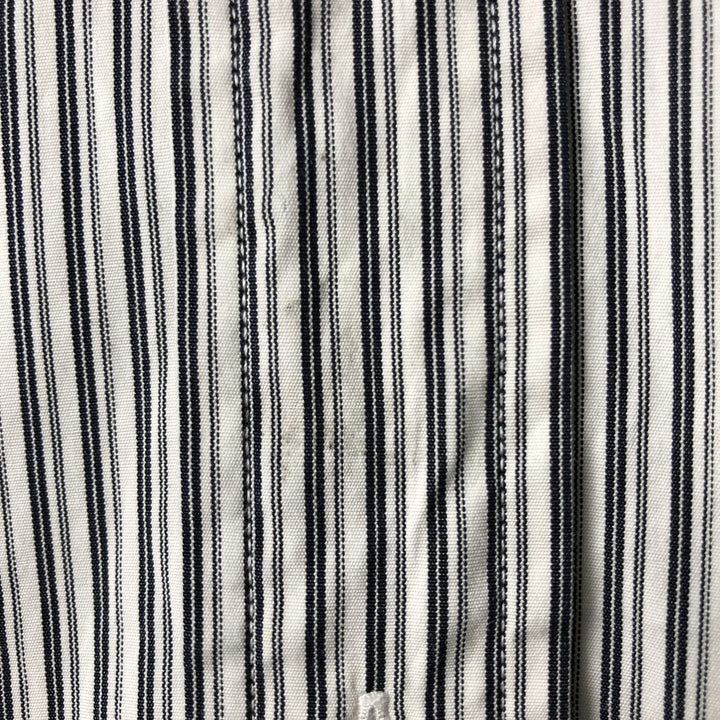 Ralph Lauren Classic Fit Long Sleeve Button Down Striped Shirt Men's XL cotton white type Vintage Second Hand