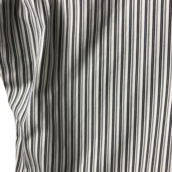 Ralph Lauren Classic Fit Long Sleeve Button Down Striped Shirt Men's XL cotton white type Vintage Second Hand