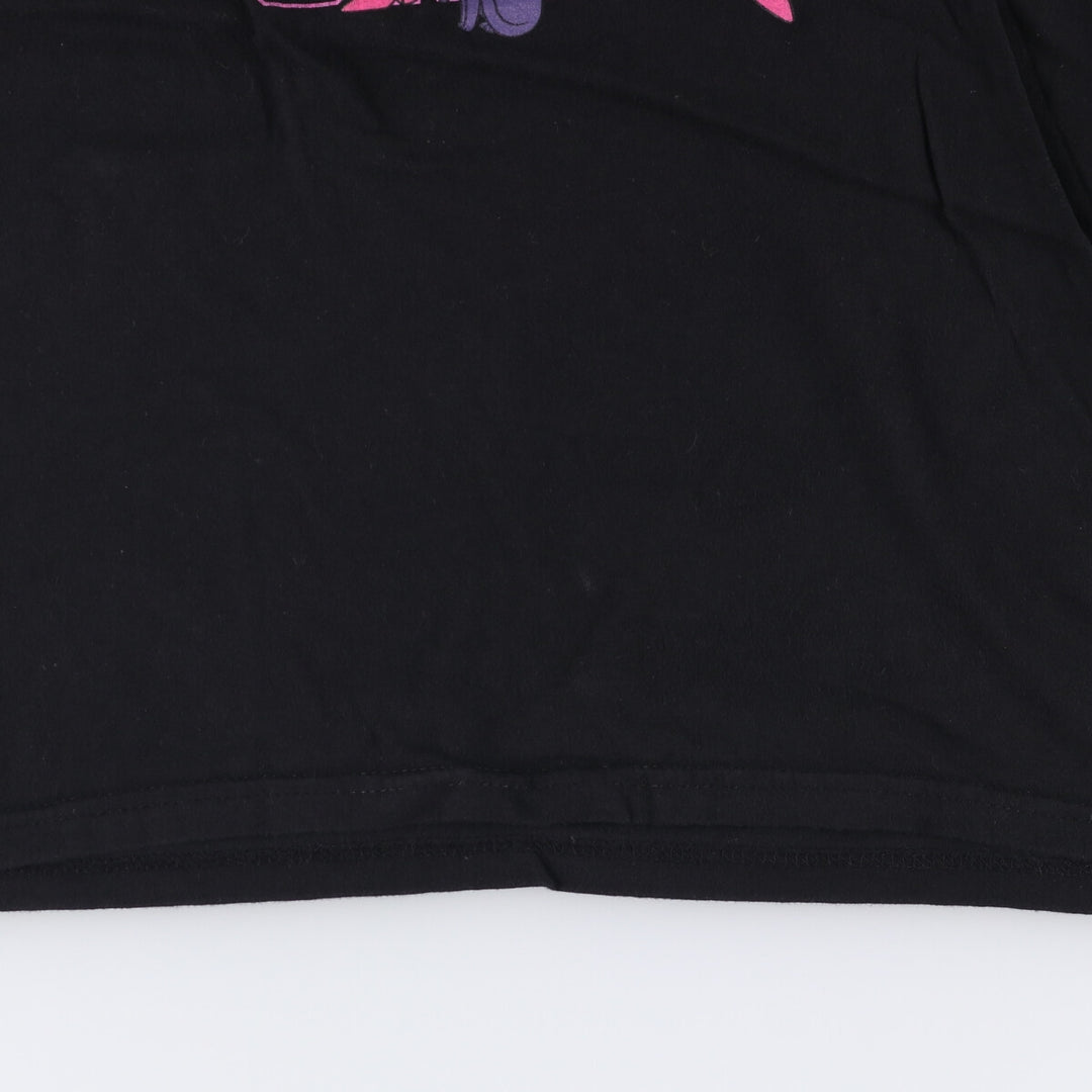 SAILOR MOON Pretty Guardian Sailor Moon Tsukino Usagi Anime Character Print T-Shirt Men's L size cotton black type Vintage Second Hand