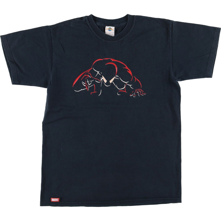UNIVERSAL ORLANDO SPIDER MAN Spider-Man character print T-shirt, men's size M cotton black type Vintage Second Hand