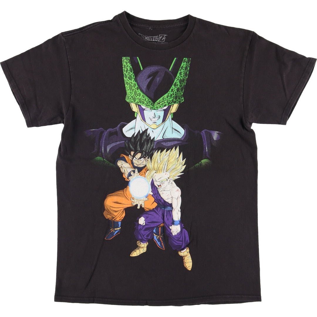 DRAGONBALL Z Dragon Ball Z Anime Character Print T-shirt Men's M size cotton black type Vintage Second Hand