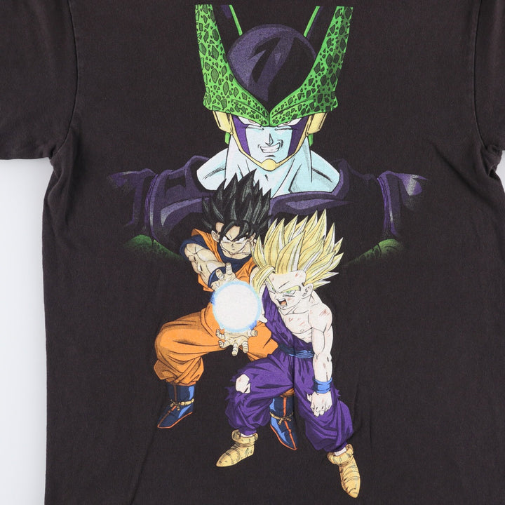 DRAGONBALL Z Dragon Ball Z Anime Character Print T-shirt Men's M size cotton black type Vintage Second Hand