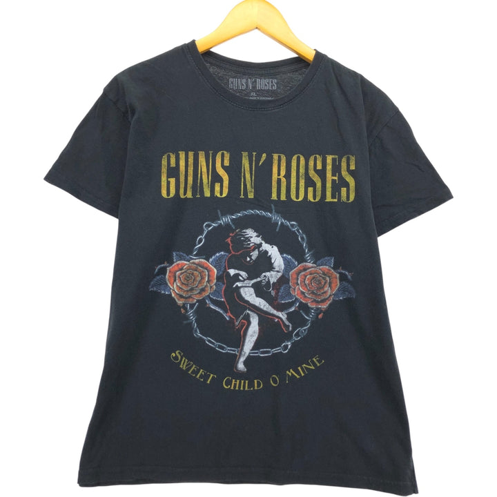 Guns N' Roses Band T-shirt, Band T, Men's XL size cotton black type Vintage Second Hand