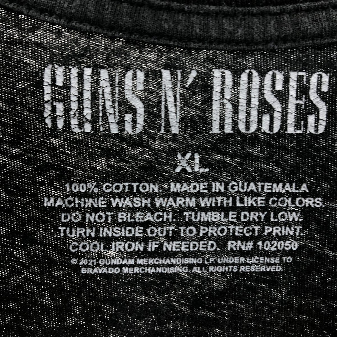 Guns N' Roses Band T-shirt, Band T, Men's XL size cotton black type Vintage Second Hand