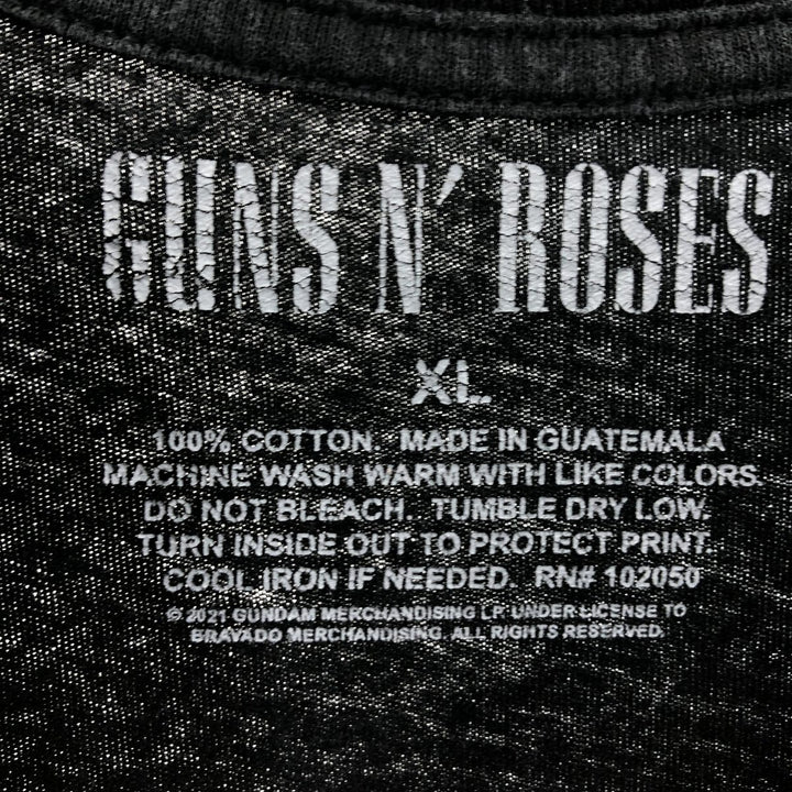 Guns N' Roses Band T-shirt, Band T, Men's XL size cotton black type Vintage Second Hand