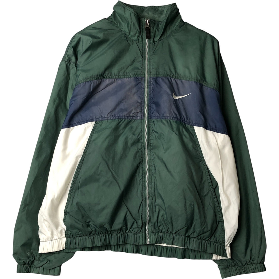 90'S Nike Windbreaker Men's Size L Vintage polyester green type Vintage Second Hand