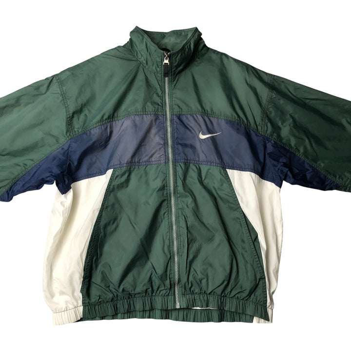 90'S Nike Windbreaker Men's Size L Vintage polyester green type Vintage Second Hand