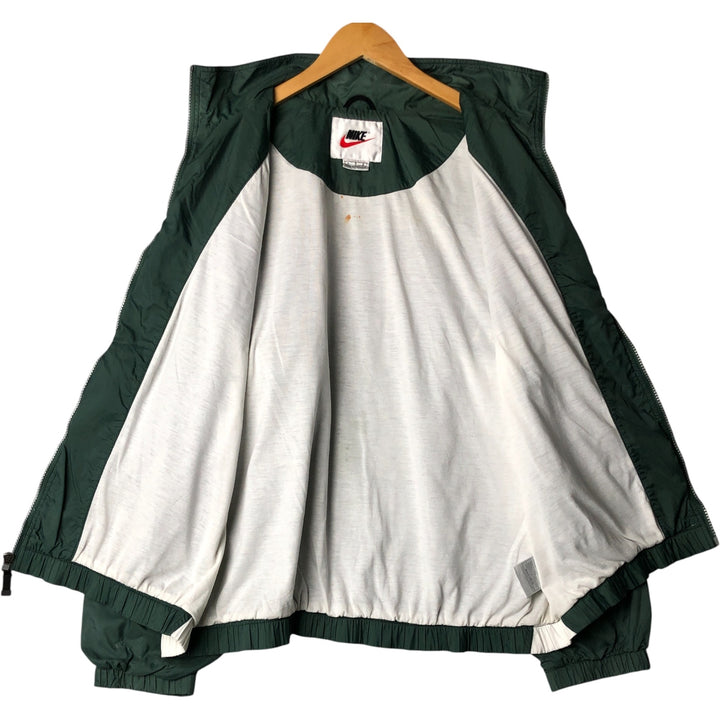 90'S Nike Windbreaker Men's Size L Vintage polyester green type Vintage Second Hand