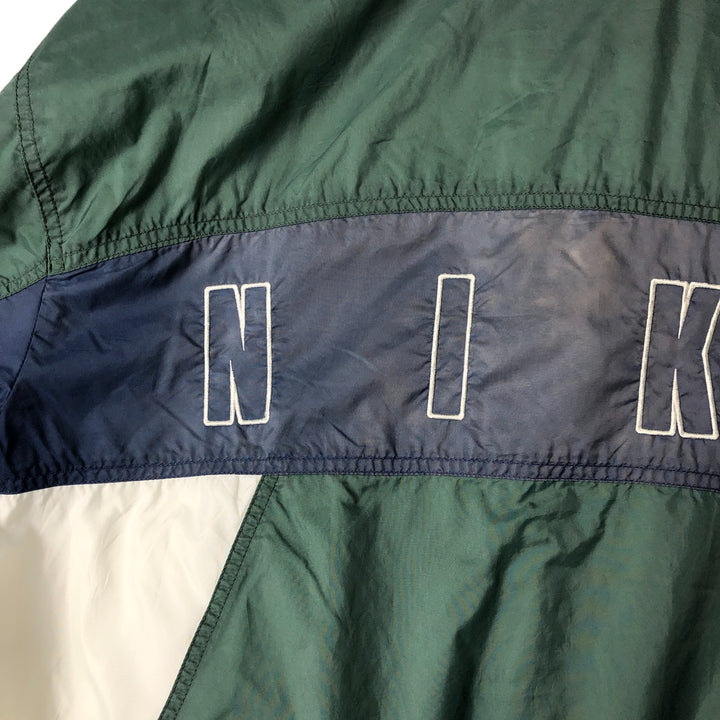 90'S Nike Windbreaker Men's Size L Vintage polyester green type Vintage Second Hand