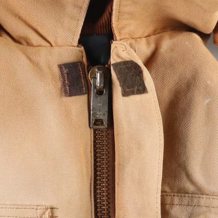 Carhartt Traditional Hooded Padded Duck Work Jacket, Men's Size XL unclear Beige type Vintage Second Hand