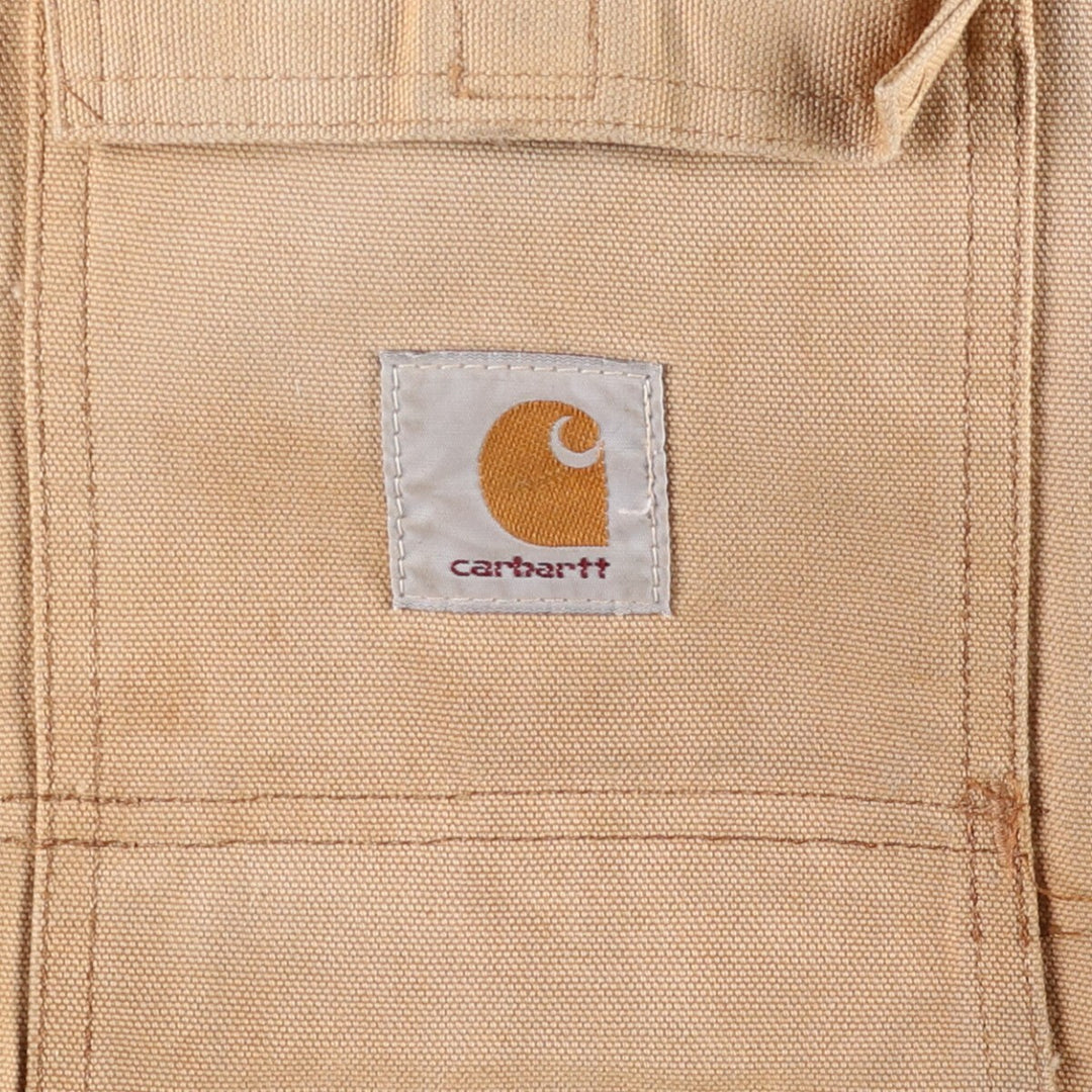 Carhartt Traditional Hooded Padded Duck Work Jacket, Men's Size XL unclear Beige type Vintage Second Hand