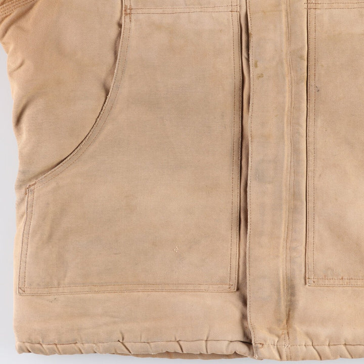 Carhartt Traditional Hooded Padded Duck Work Jacket, Men's Size XL unclear Beige type Vintage Second Hand