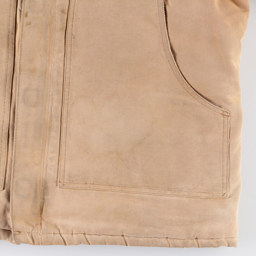 Carhartt Traditional Hooded Padded Duck Work Jacket, Men's Size XL unclear Beige type Vintage Second Hand