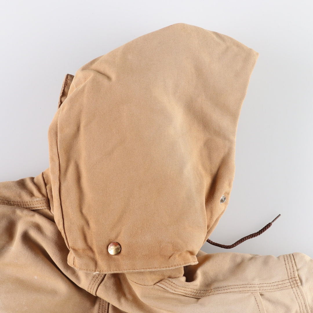 Carhartt Traditional Hooded Padded Duck Work Jacket, Men's Size XL unclear Beige type Vintage Second Hand