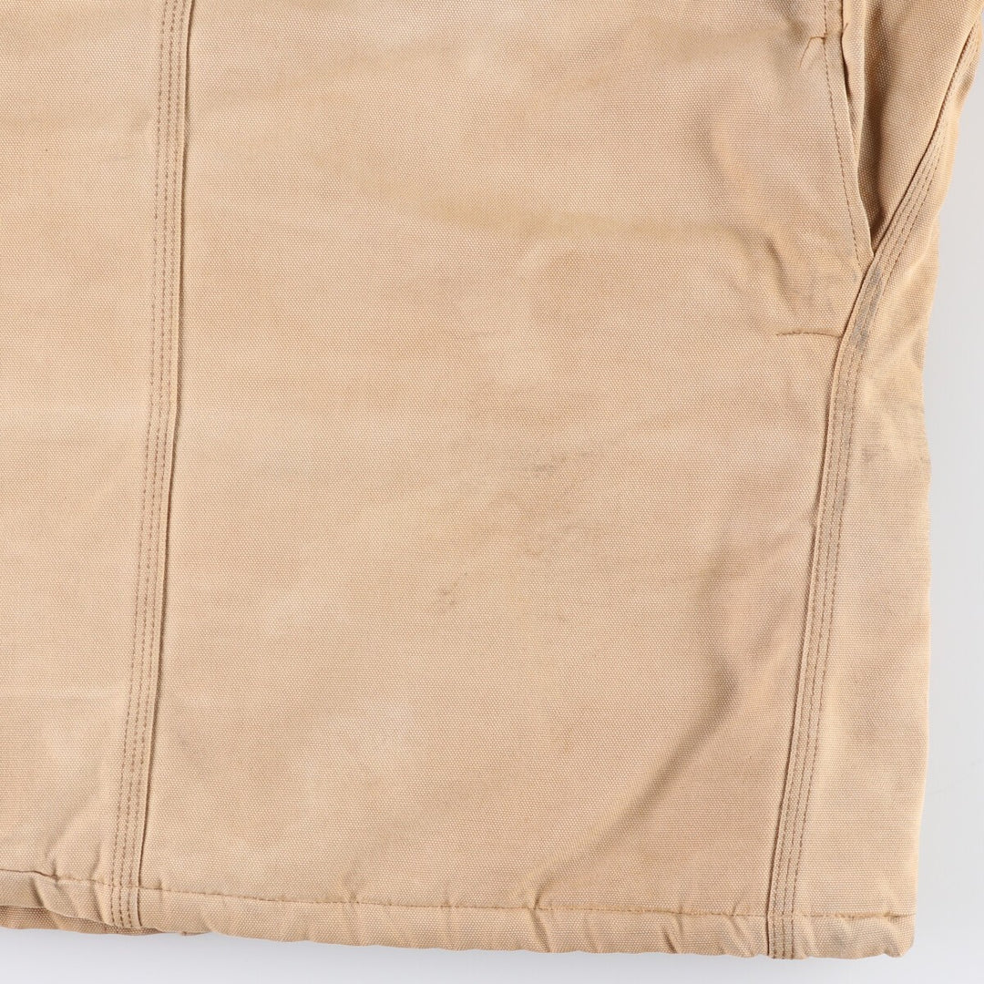 Carhartt Traditional Hooded Padded Duck Work Jacket, Men's Size XL unclear Beige type Vintage Second Hand