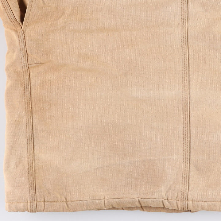 Carhartt Traditional Hooded Padded Duck Work Jacket, Men's Size XL unclear Beige type Vintage Second Hand