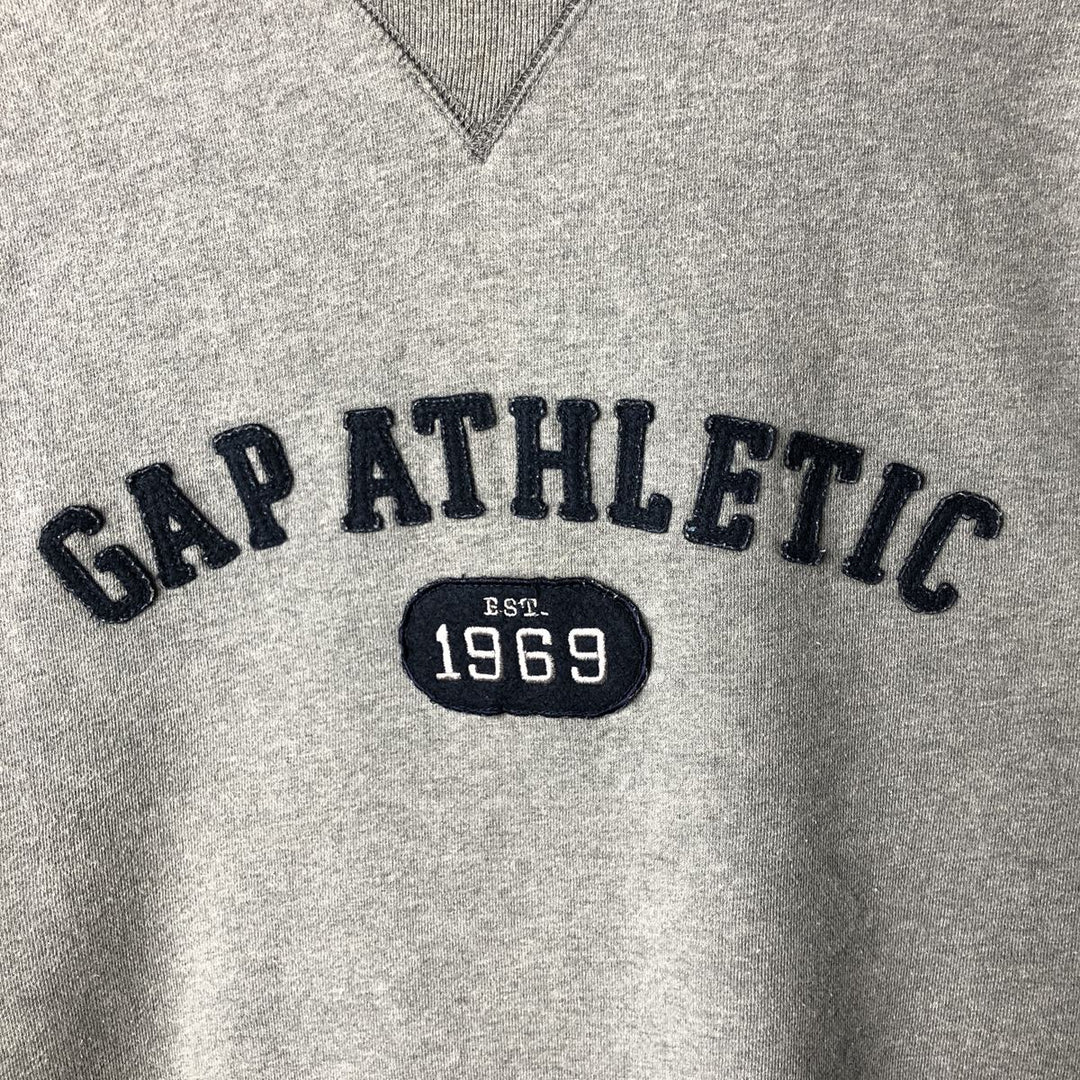 90'S GAP logo sweatshirt, men's size L, vintage cotton gray type Vintage Second Hand