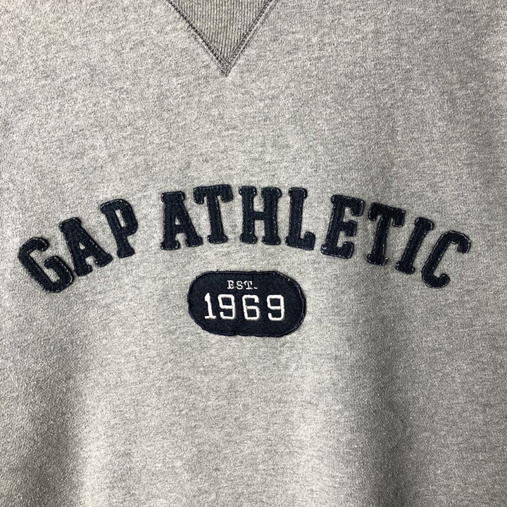 90'S GAP logo sweatshirt, men's size L, vintage cotton gray type Vintage Second Hand