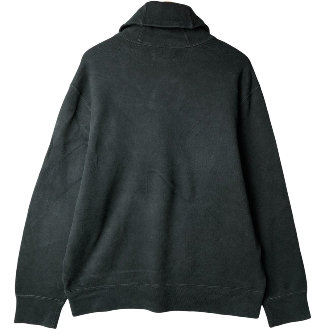 POLO by Ralph Lauren shawl collar one-point logo sweatshirt, men's XL size cotton black type Vintage Second Hand