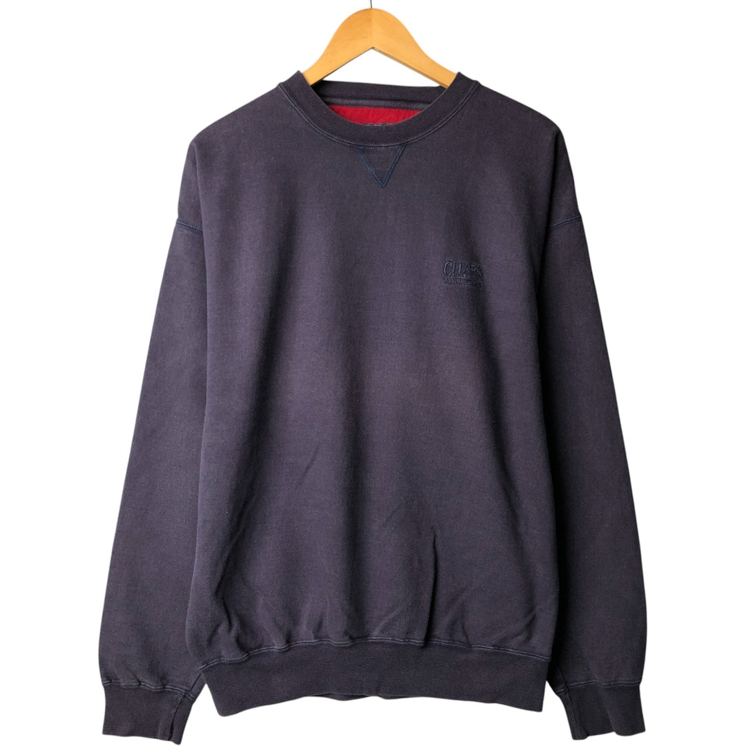 Vintage 1980'S Ralph Lauren CHAPS one-point logo sweatshirt, size M, men's unclear navy blue type Vintage Second Hand