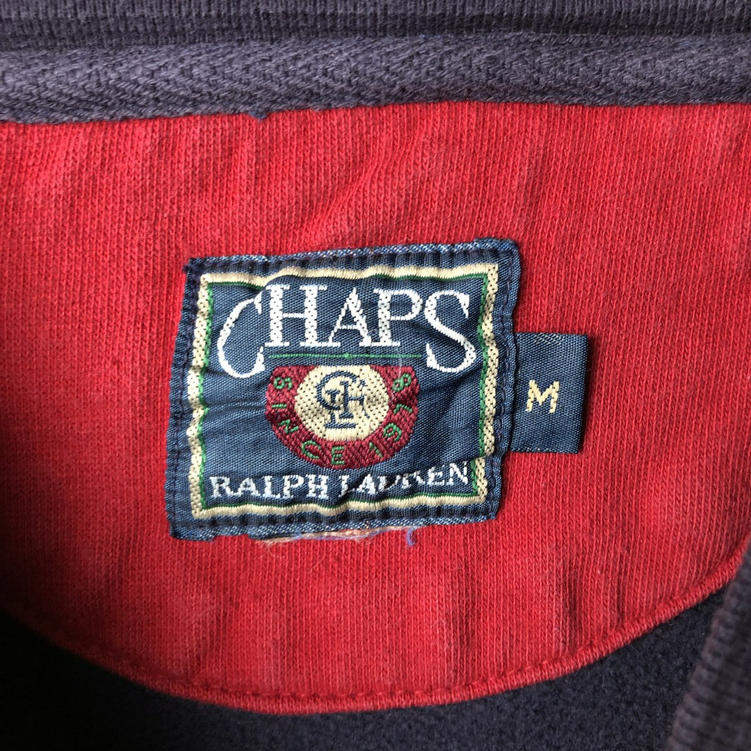 Vintage 1980'S Ralph Lauren CHAPS one-point logo sweatshirt, size M, men's unclear navy blue type Vintage Second Hand