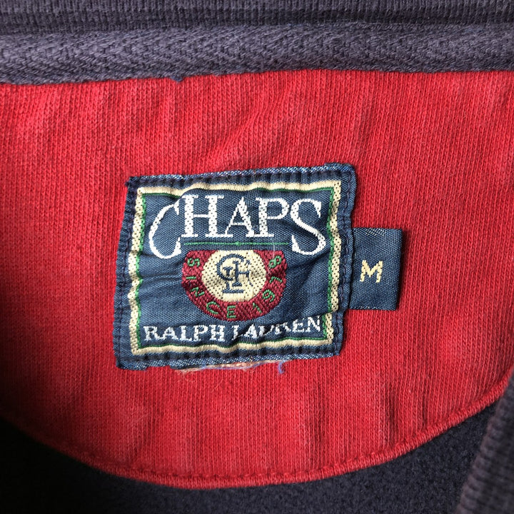 Vintage 1980'S Ralph Lauren CHAPS one-point logo sweatshirt, size M, men's unclear navy blue type Vintage Second Hand