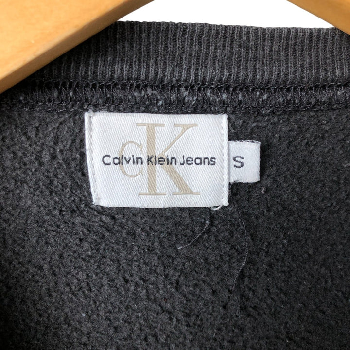 Vintage Calvin Klein logo sweatshirt, Made in USA, Men's Size Small cotton black type Vintage Second Hand