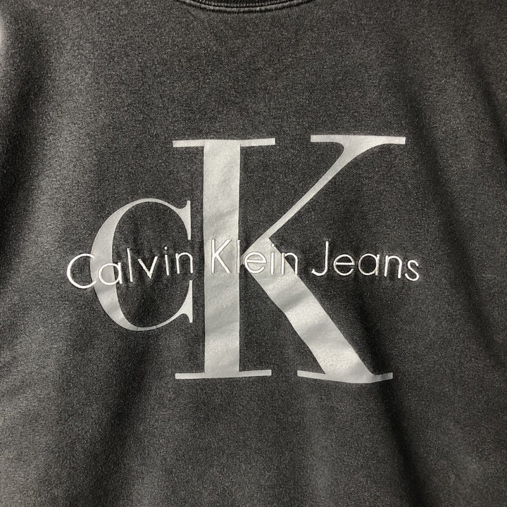 Vintage Calvin Klein logo sweatshirt, Made in USA, Men's Size Small cotton black type Vintage Second Hand