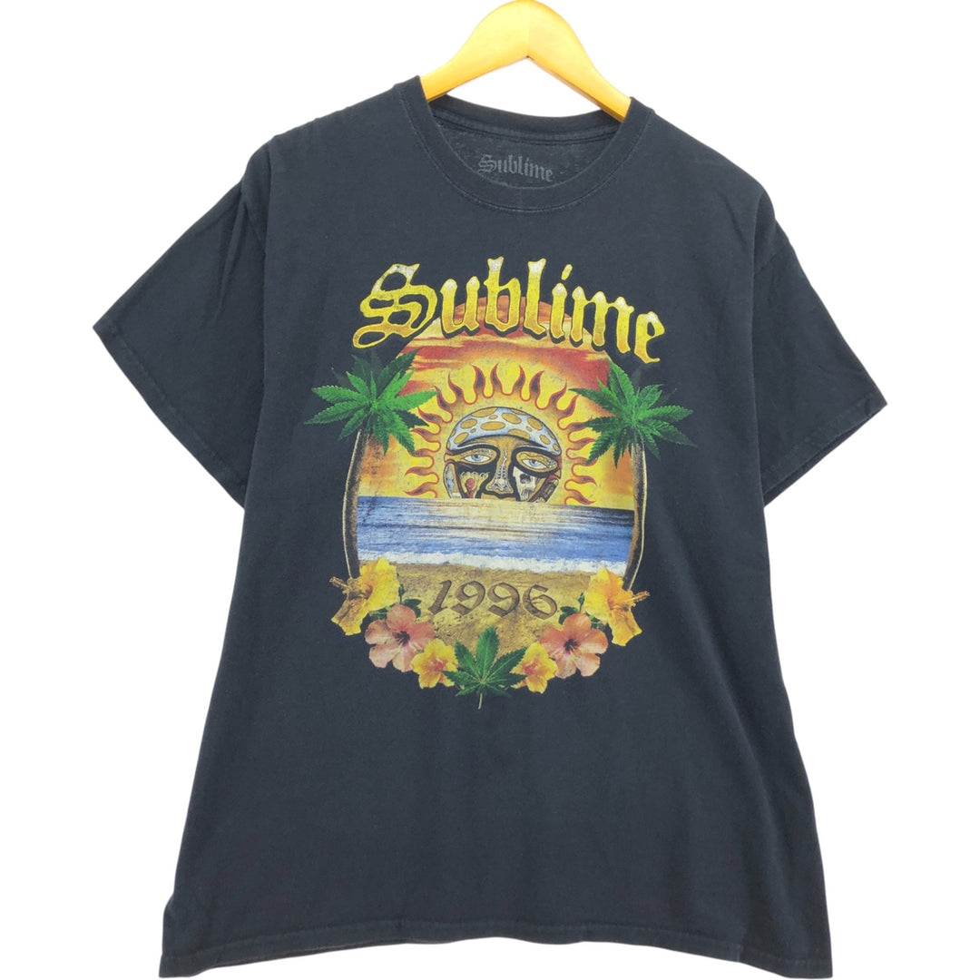 SUBLIME Band T-shirt, Men's L size cotton black type Vintage Second Hand