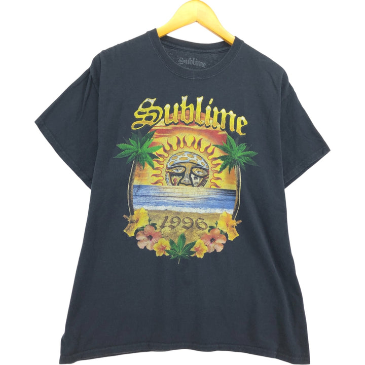 SUBLIME Band T-shirt, Men's L size cotton black type Vintage Second Hand